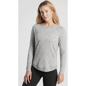 Athleta Mindset Sweatshirt, Marl Grey Heather Soft Pull-over  Large